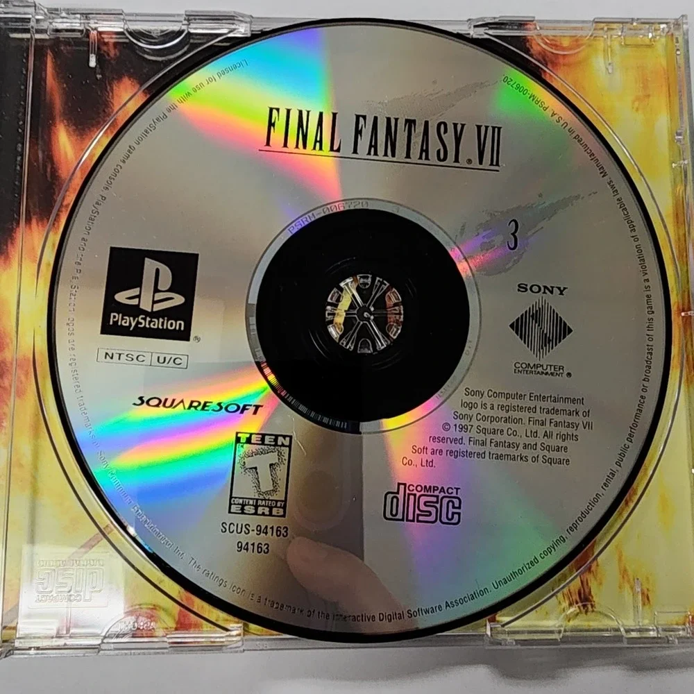 SONY PlayStation PS1 RPG Final Fantasy VII 7 (GREATEST HITS VERSION & COMPLETE)